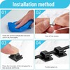 GGFOXLEW 3/4 in Adhesive Cable Clips, 120pcs Outdoor Light Clips,