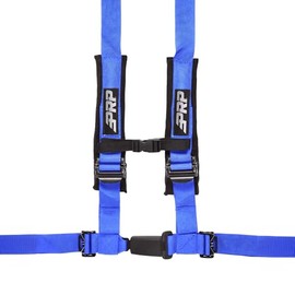 4 Point 2" Harness with 2-Inch Padding - EZ Adjusters, Removable Strap (Blue)