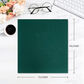 potricher Photo Album for 4x6 1000 Photos Linen Cover Extra Large Capacity Picture Book for Family Wedding Anniversary and Baby (Dark Green)