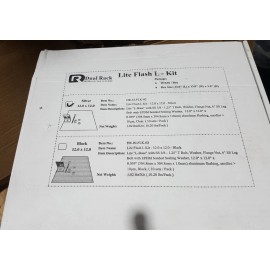 NEW DUAL RACK LITE FLASH L-KIT DR-CLFLK-02, 12.0 X 12.0 - SILVER 10 KITS / BOX