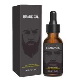 Beard Growth Beard Oil, Beard Growth Oil, Beard Growth Serum for Men Father's Day Stimulate Beard Growth Promote Hair Guard Regrowth Facial Treatment Male Thick Male Beard 30 ml Serum (3)