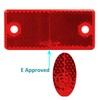 DARKGUARD Rectangular Reflectors Screw-On Red Rear Square Reflector Screw-On Rear