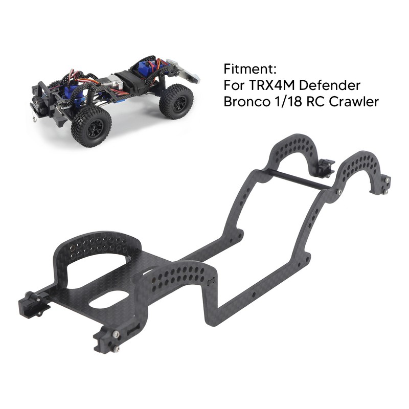 Carbon Fiber Chassis Kit LCG Frame Girder for TRX4M Defender