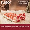FUNBOY Winter Fun Inflatable Toboggan, Cardigan Single