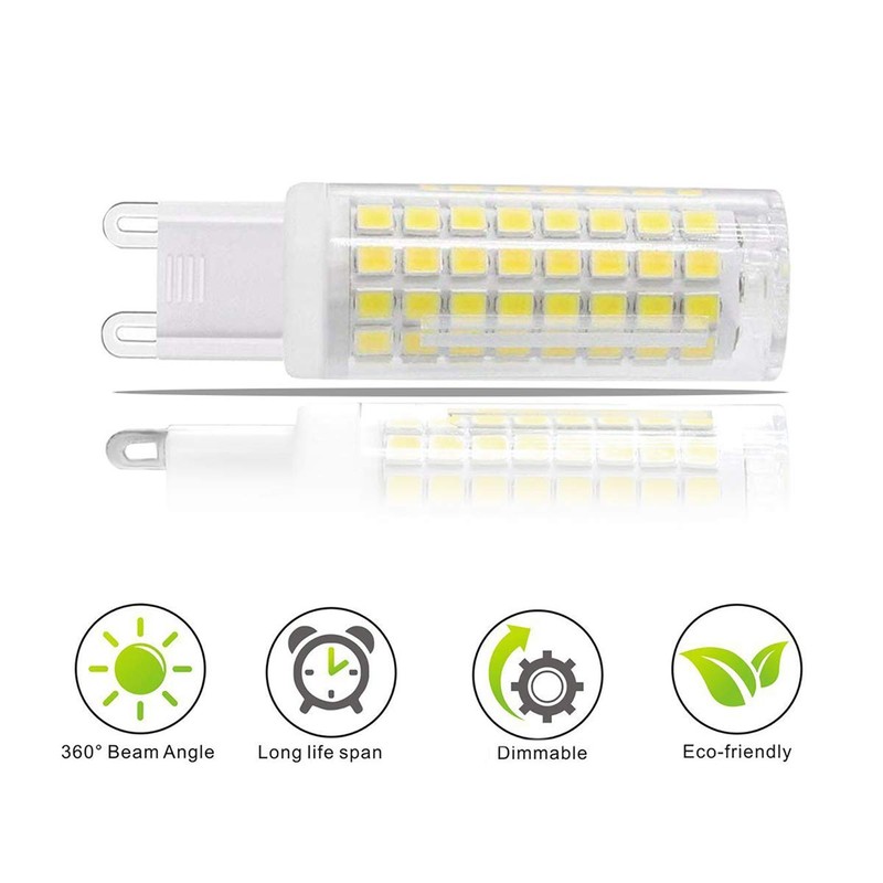 XRZT G9 Led Bulbs White 6000K(7W) 40W 60W 75W Halogen