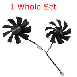 For 87MM GA92S2H 100MM GAA8S2U ZOTAC ZT-P10810G-10P gtx1080ti MINI ZT-P10710G-10P GTX 1070 Ti Mini VGA Cooling Part Fan Graphics Card Fan (1 Set(GAA8S2U+GA92S2H))