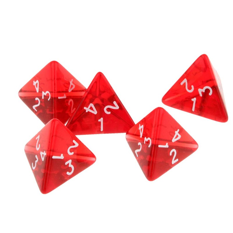 Yourandoll 10pcs Polyhedral Dice D4 Dice 4-Sided Dice for Dungeons