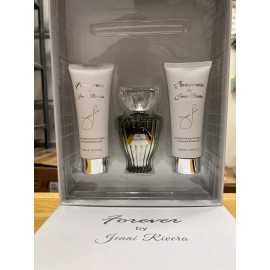 Jenni Rivera Forever by Jenni Rivera 3 Pieces Set 3.4 oz EDP Spray/MISSING TRAVEL SIZE