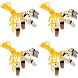 BESPORTBLE 24pcs Whistles Lanyard Emergency Survival Referee Whistles for Outdoor Activities Camping Hiking Training and Gym Use
