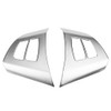 2pcs Chrome Steering Wheel Button Frame Decoration Cover Trim for