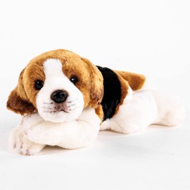 Teddys Rothenburg Cuddly Toy Dog Beagle Lying Down 30 cm Plush Dog Plush Toy Stuffed Dog