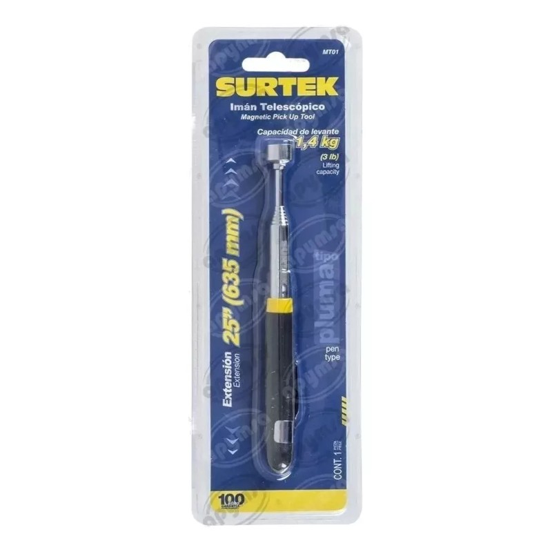 Surtek Levantador Magnetico Telescopico Surtek Mt01 Iman 25 1.5kg