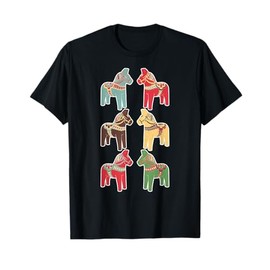 Dala Horses Swedish Vintage T-Shirt