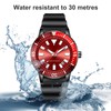 Rotating Bezel Watch Luminescent Automatic Date Analog Display Calendar Waterproof