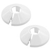 16mm Radiator Pipe Covers Chrome – White Radiator Pipe Collars