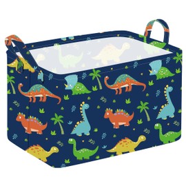 ACMUUNI Rectangle Kids Shelf Nursery Storage Basket Laundry Hamper with Handles, Baby Toys Storage Box and Bins Toys Gift Basket for Boys and Girls