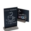 BESPORTBLE Minimalist Home Decor Mini Tabletop Chalkboard Signs Double- Sided