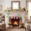 Easter Party Decorations Set – 2 Gold Glitter Banners &