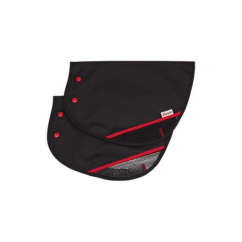 Kawasumi Seisakusho KW-467BK/RD Bicycle Summer Steering Wheel Cover, Black