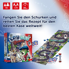 Trefl Spy Guy France Cooperative Detective Game, Family Board Game, Giant Game Board with City, French Monuments and Symbols, for Adults and Children from 5 Years