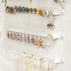 Wake Sangyo Kabette Wall Storage Accessory BAR Black Pierced Earrings