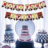Talorine Need Four Speed Banner, Racing Car 4th Birthday Decorations,