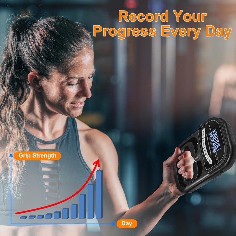 HONPHIER 180 kg / 396 lbs Hand Dynamometer Grip Digital