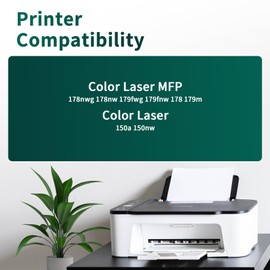 117A Yellow Toner Cartridge to Replace HP 117A Yellow Colour Laser MFP 179fwg 178nwg 150nw 179fnw 178nw 150a W2072A Toner Printer - Pack of 1