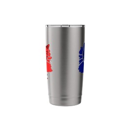Bastille Day Happy 14th July Cat French Flag Stainless Steel Insulated Tumbler