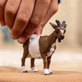 Schleich Realistic Billy Goat Toy Figurine for Farm Play Imaginative Learning