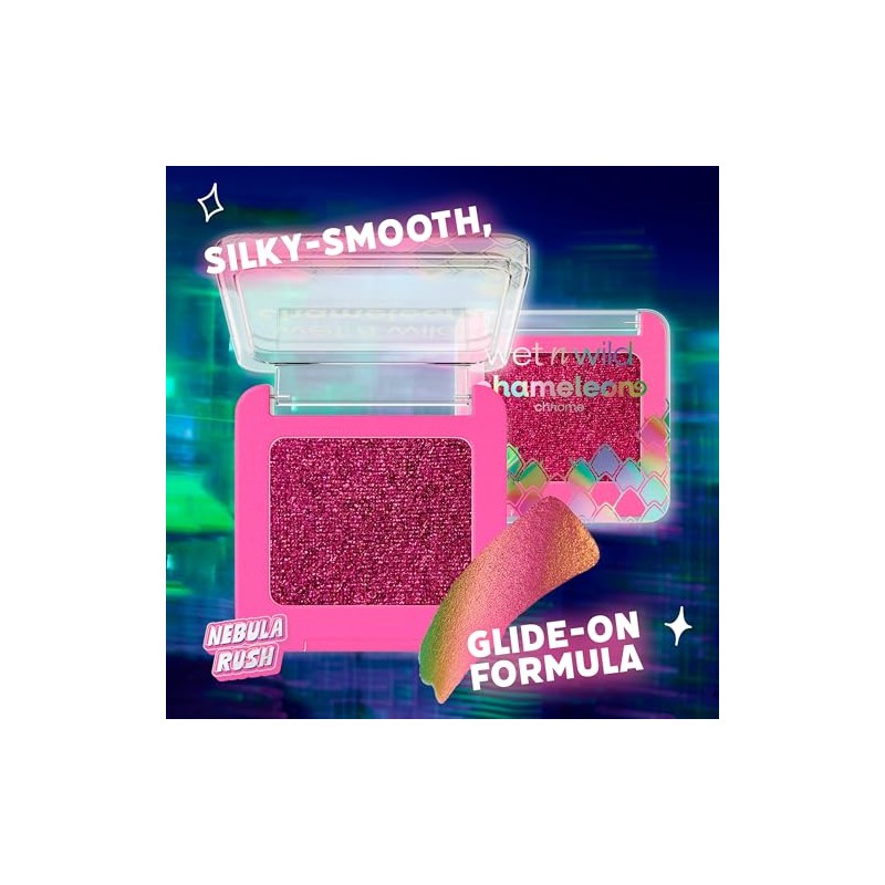 wet n wild Sombra de ojos cromada camaleón (nebula rush)