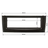 Fascia for Fiat Grande Punto type 199 2005 to 2009