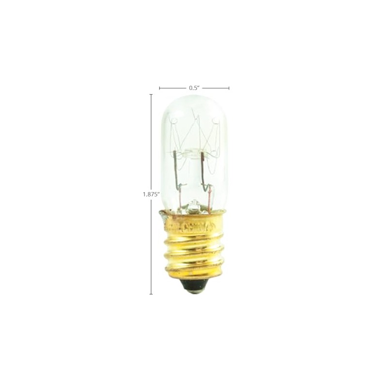 Bulbrite 708115 15T4/130V 15W Incandescent Appliance & Amusement T6 Tubular