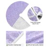 Blueangle Christmas Tree Skirt Shiny Glitter Lavender Tree Skirt for