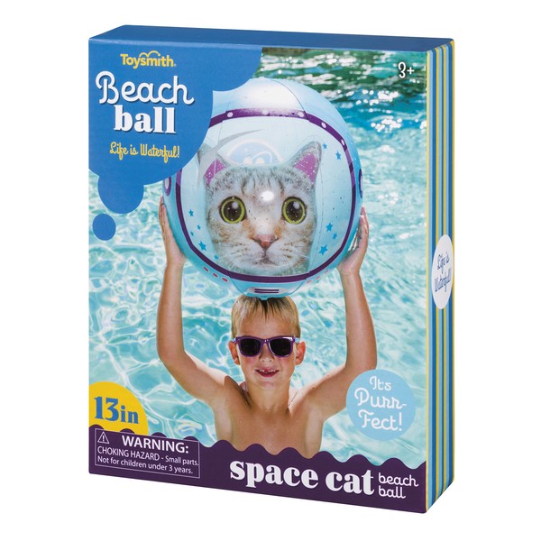 Space Cat Inflatable Beach Ball