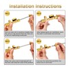 Willoghsa Valve Core Remover Installation Tool Kit Replacement Valve Cores