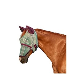 Kensington Signature Fly Mask w/Removable Nose, Soft Mesh Ears & Forelock Opening Size: L-Average Color: 2019 - Imperial Jade