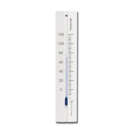 Analog Wall Thermometer Beechwood 7.8 inch Fahrenheit Temperature Scale (White)