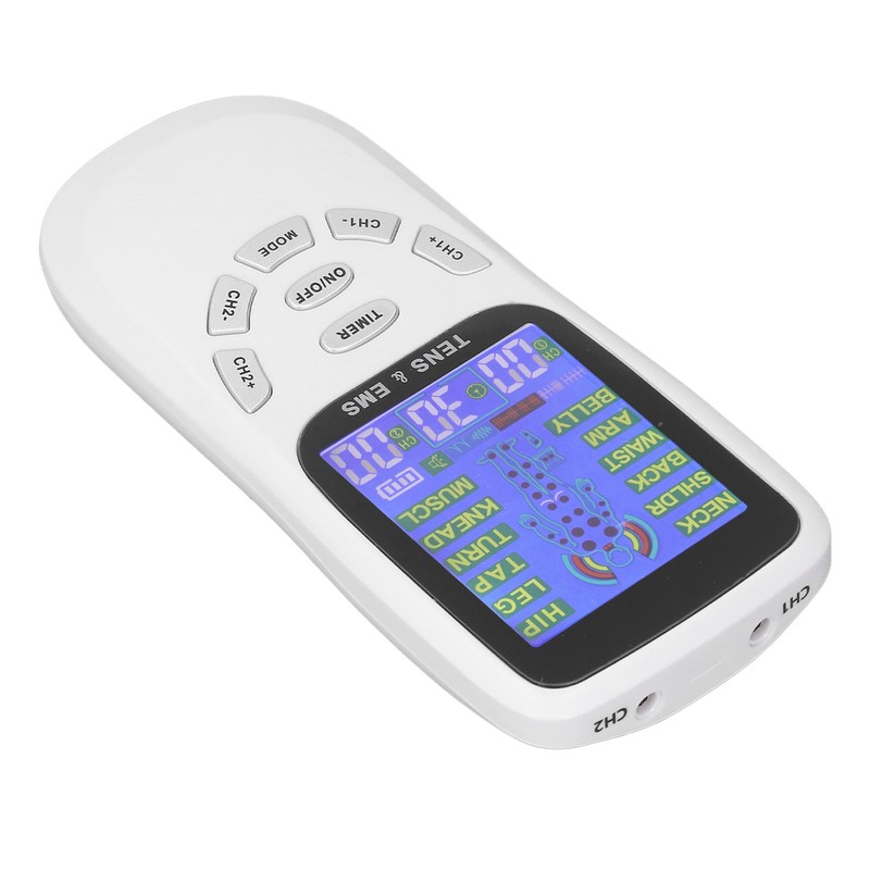 Rechargeable TENS Machine Neck Massaging 12 Modes Micro Current Digital