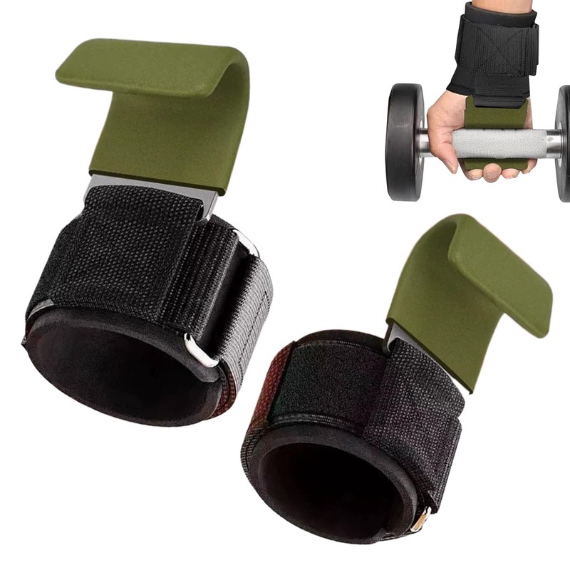 Wrist Straps for Weightlifting - Hand Grips Deadlift Hook -