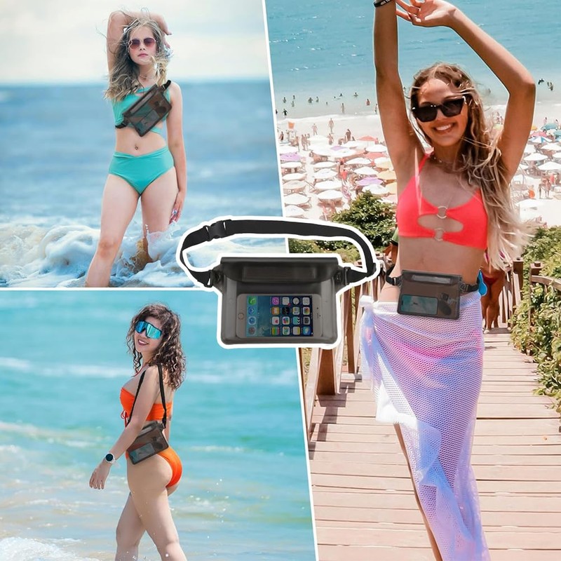Waterproof Pouch, IPX8 Certified, Waterproof Bag, Fully Waterproof, Screen Touchable,