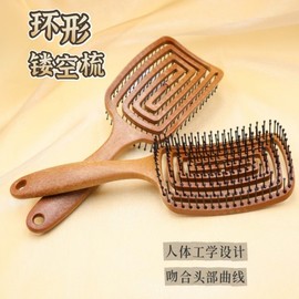Women's Anti-Static Cushioned Scalp Massage Paddle Brush for Hair Extensions Special Boar Bristle (Double) + 23*7.5*2.5 30ea