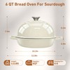 Cast Iron Dutch Oven with Lid, 6 Quart Enameled Bread