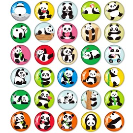 MORCART 30PCS Panda Fridge Magnets for Refrigerator Locker Cute Funny Magnets Kitchen School Cabinets Classroom Whiteboard Office Cubicle Magnetic Board Decorative Magnets Gifts