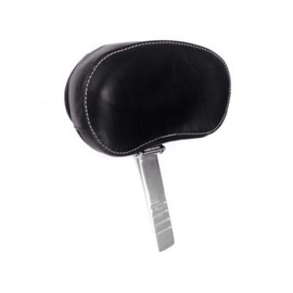 Genuine Leather Black Smooth White Stitch Driver Rider Backrest for 2014-2025 Indian Motorcycles Like Challenger Chieftain Elite Chief Classic Vintage Springfield Roadmaster Dark Horse ref 2879542-01