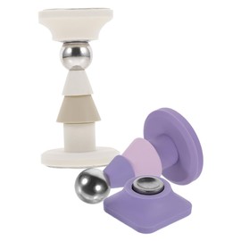 OSALADI 2pcs Magnetic Door Stopper for Bottom of Door Wall Protector Prevents Damage to Walls for Home Office Bedroom Bathroom