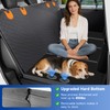 Dog Car Seat Cover Waterproof Vegan Leather, Scratchproof, Hard Bottom