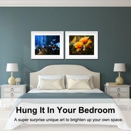 BAISITE Diamond Art Kits for Adults Beginners,2 Pack Round 5D Paint with Diamonds Pictures Full Drill Cross Stitch Home Wall Decor DIY Crafts Kits(12x16 Inches) BSTDP001-002