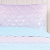 Tadpoles Girls Mermaid Pattern Quilt Set, with 1 Twin Size