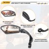 FUDOVA 2 Pack New Handlebar Bike Mirrors, HD,Blast-Resistant, Sturdy Stainless